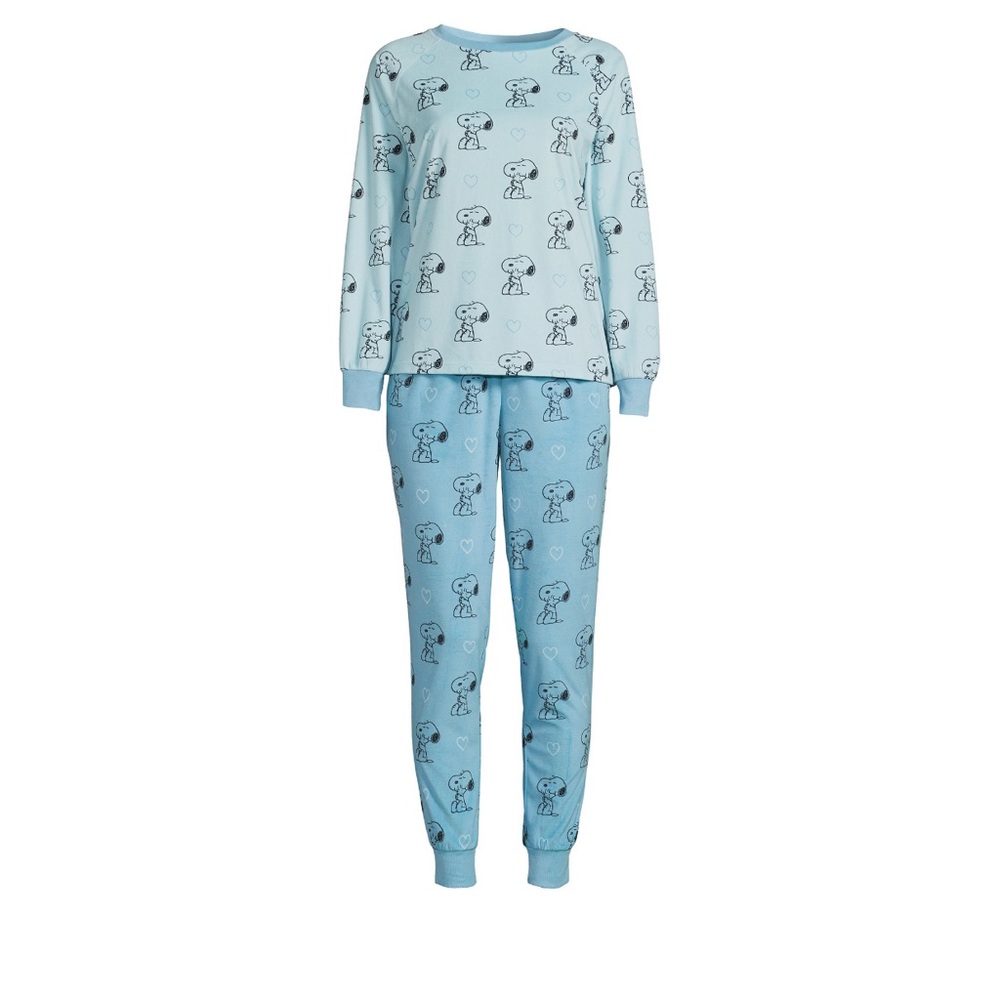 Peanuts Women’s Pajama Set, Blue - Picture 4 of 6